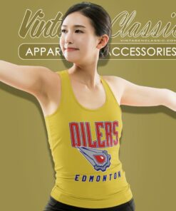Edmonton Oilers Oil Stone Retro Nhl Tank Top Racerback 1