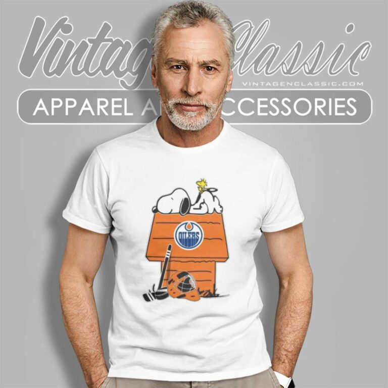 Edmonton Oilers Snoopy Woodstock The Peanuts Movie T Shirt Edmonton Oilers Snoopy Woodstock The Peanuts Movie T Shirt