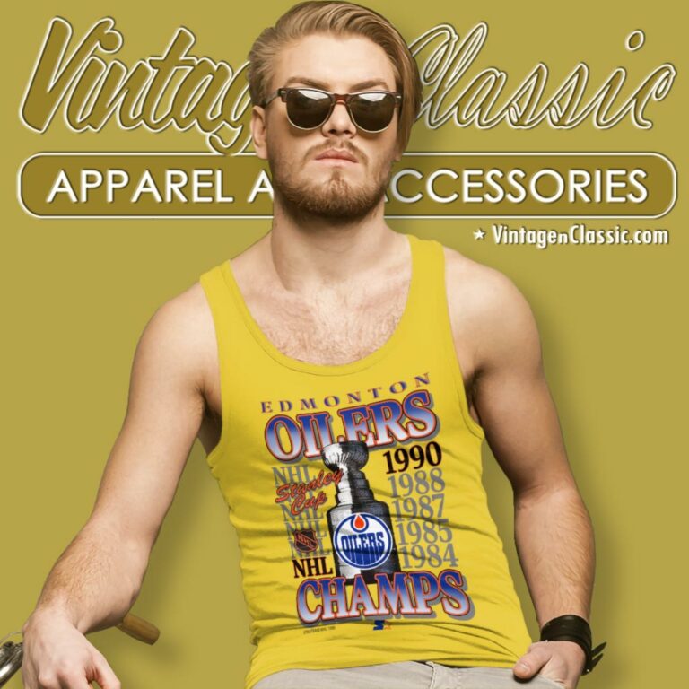 Edmonton Oilers Stanley Cup Champions Tank Top Racerback Edmonton Oilers Stanley Cup Champions Tank Top Racerback