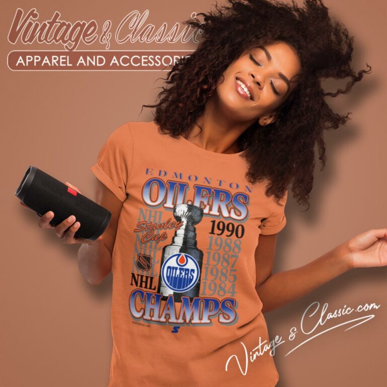 Edmonton Oilers Stanley Cup Champions Women T Shirt Edmonton Oilers Stanley Cup Champions Women T Shirt