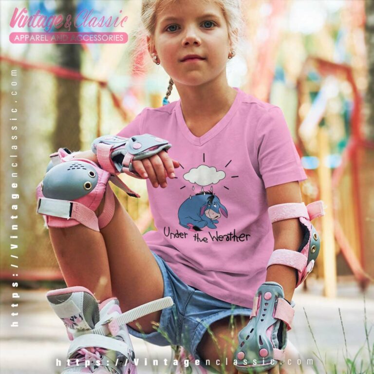 Eeyore Under The Weather Vneck Youth and Kid Eeyore Under The Weather Vneck Youth and Kid