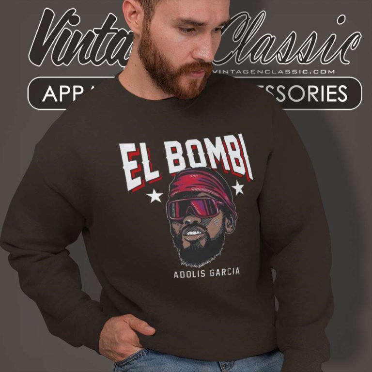 El Bombi Adolis Garcia Shirt Mlb Texas Rangers Mvp Sweatshirt El Bombi Adolis Garcia Shirt Mlb Texas Rangers Mvp Sweatshirt