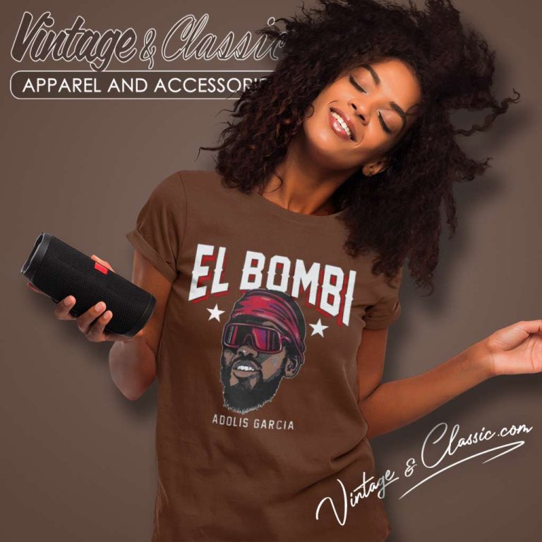 El Bombi Adolis Garcia Shirt Mlb Texas Rangers Mvp Women TShirt El Bombi Adolis Garcia Shirt Mlb Texas Rangers Mvp Women TShirt