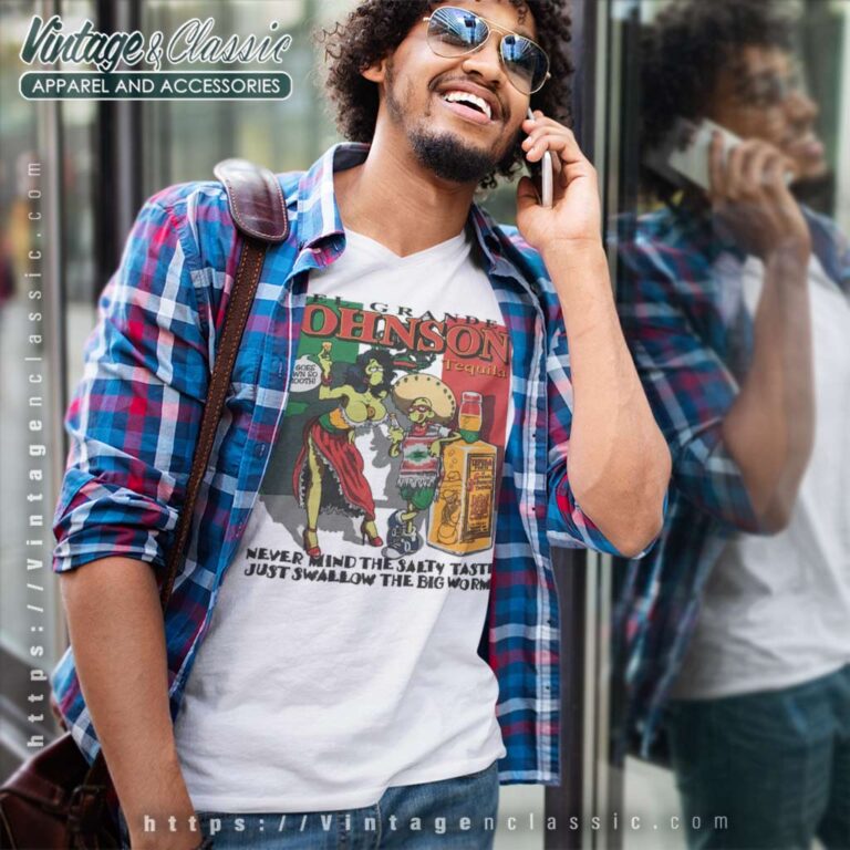 El Grande Johnson Tequila V Neck TShirt El Grande Johnson Tequila V Neck TShirt