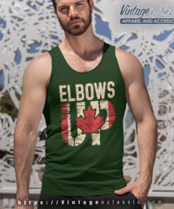Elbows Up Canada T shirt Canadian Pride Tank Top Racerback
