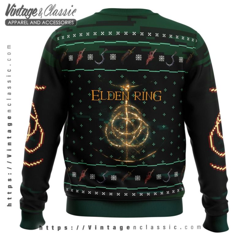 Elden Ring v2 Ugly Christmas Sweater back Ugly Sweater Elden Ring v2 Ugly Christmas Sweater back Ugly Sweater