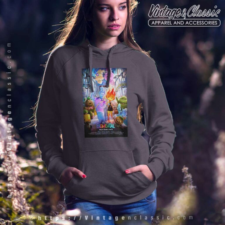Elemental Disney Movies Poster Hoodie Elemental Disney Movies Poster Hoodie