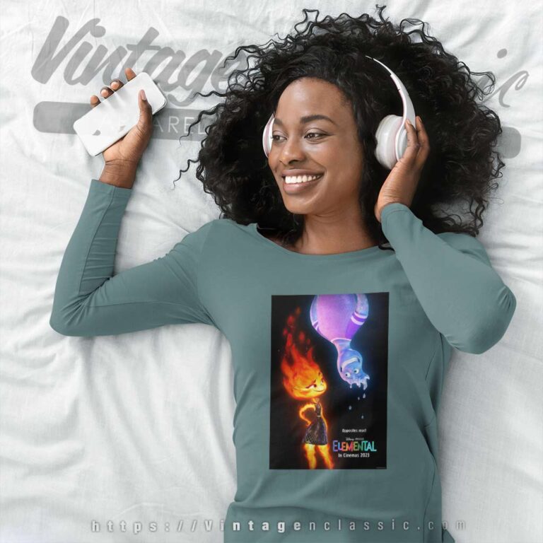 Elemental Movie Poster 2023 Long Sleeve Tee Elemental Movie Poster 2023 Long Sleeve Tee