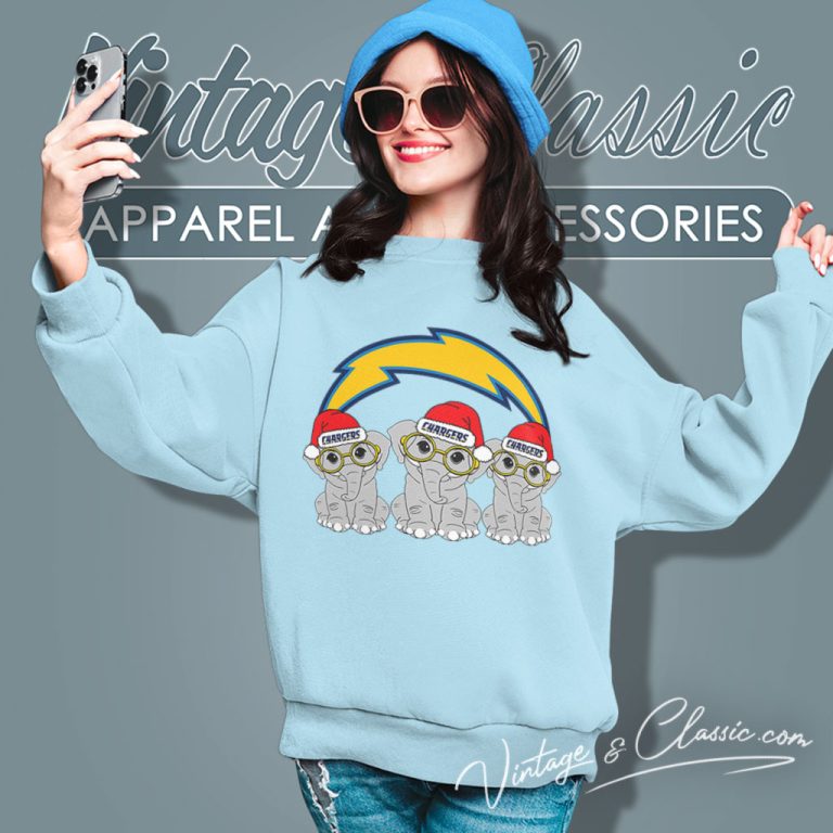 Elephant Team Los Angeles Chargers Sweatshirt Elephant Team Los Angeles Chargers Sweatshirt