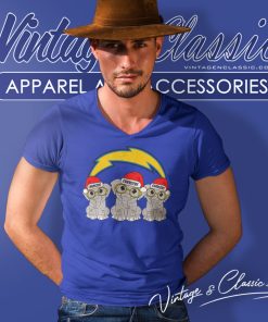 Elephant Team Los Angeles Chargers V Neck TShirt