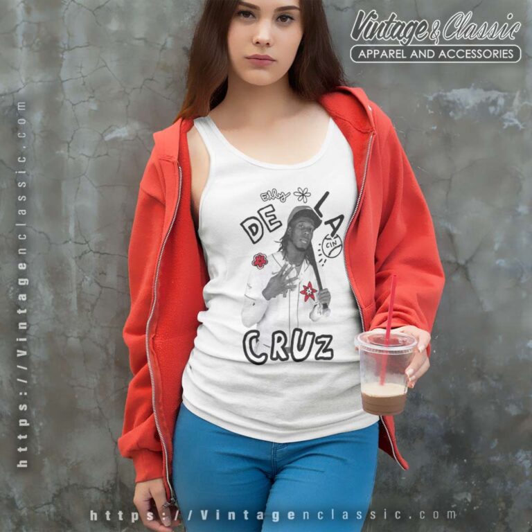 Elly De La Cruz Cincinnati Reds Tank Top Racerback Elly De La Cruz Cincinnati Reds Tank Top Racerback