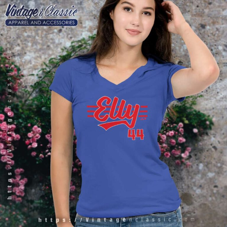 Elly De La Cruz Cincinnati Script V Neck TShirt Elly De La Cruz Cincinnati Script V Neck TShirt