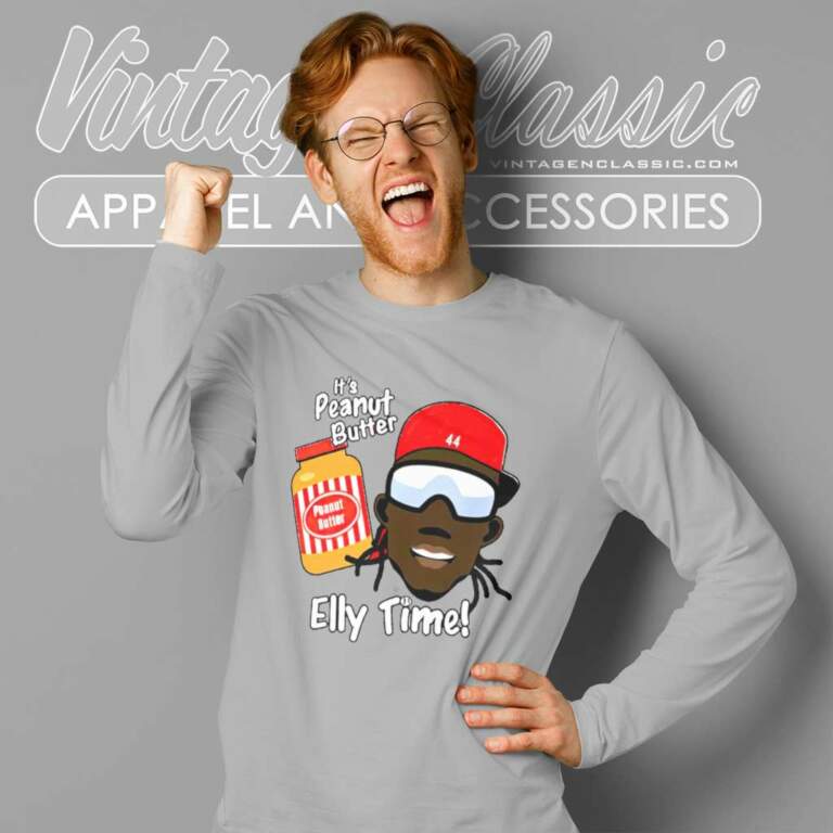 Elly De La Cruz Its Peanut Butter Elly Time 44 Long Sleeve Tee Elly De La Cruz Its Peanut Butter Elly Time 44 Long Sleeve Tee