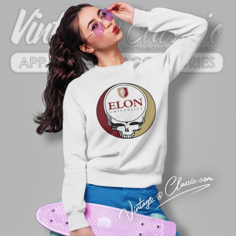 Elon University Grateful Dead Steal Your Face Sweatshirt Elon University Grateful Dead Steal Your Face Sweatshirt