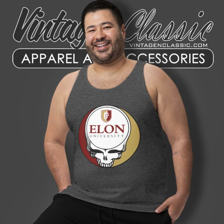 Elon University Grateful Dead Steal Your Face Tank Top Racerback Elon University Grateful Dead Steal Your Face Tank Top Racerback