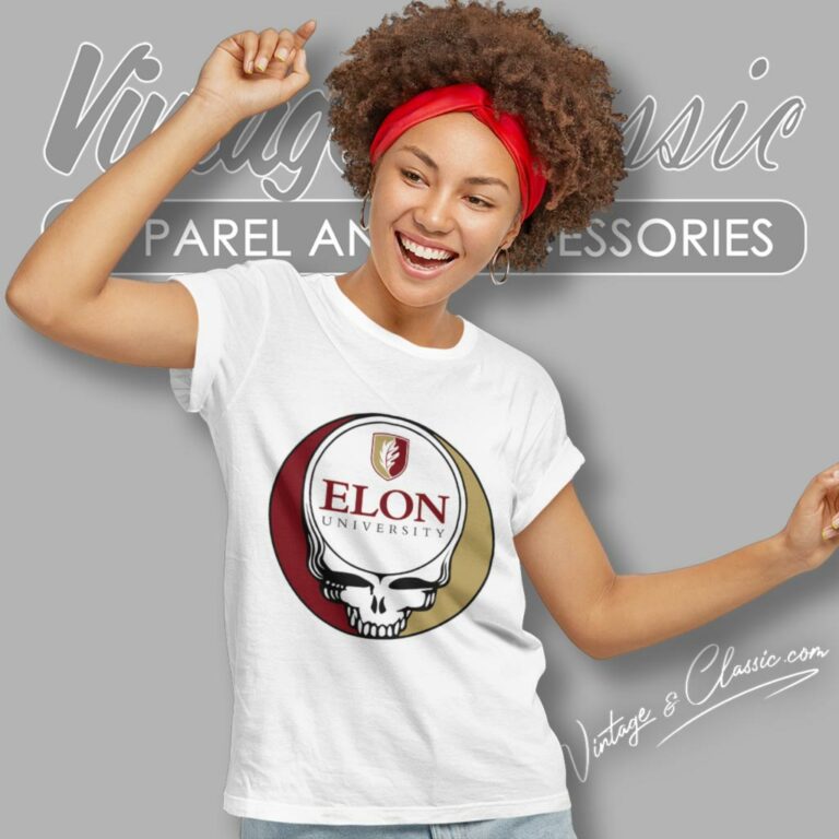 Elon University Grateful Dead Steal Your Face Women T Shirt Elon University Grateful Dead Steal Your Face Women T Shirt