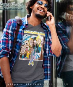 Elton John 1974 Caricature Iron V Neck TShirt