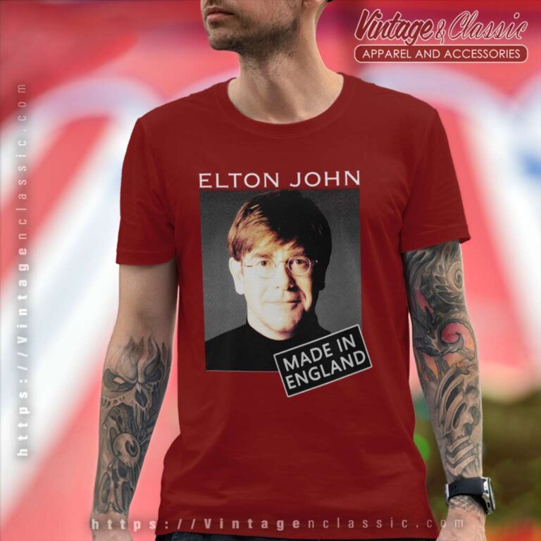 Elton John Made In England T Shirt Elton John Made In England T Shirt