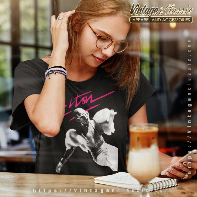 Elton John Pink Brush Photo Women TShirt Elton John Pink Brush Photo Women TShirt