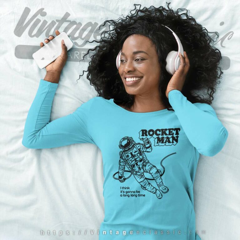 Elton John Rocket Man Long Sleeve Tee Elton John Rocket Man Long Sleeve Tee