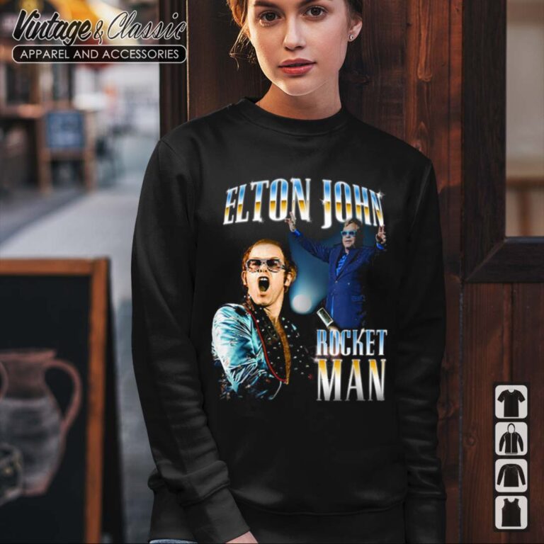 Elton John Rocket Man Retro Vintage longsleeves Elton John Rocket Man Retro Vintage longsleeves