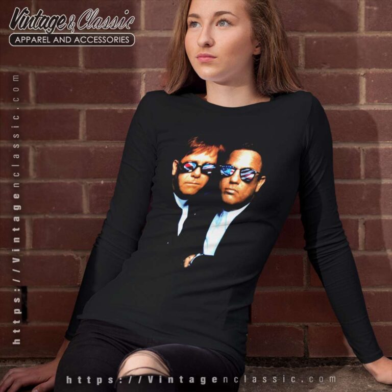 Elton John Shirt Billy Joey Summer Tour Long Sleeve Tee Elton John Shirt Billy Joey Summer Tour Long Sleeve Tee