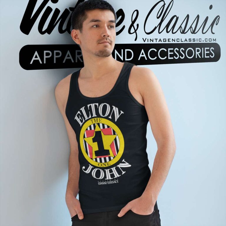 Elton John Shirt Gianni Versace The One Tank Top Racerback Elton John Shirt Gianni Versace The One Tank Top Racerback