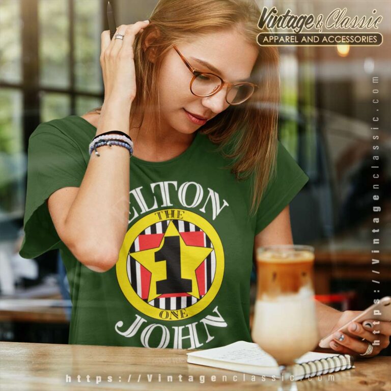 Elton John Shirt Gianni Versace The One Women TShirt Elton John Shirt Gianni Versace The One Women TShirt