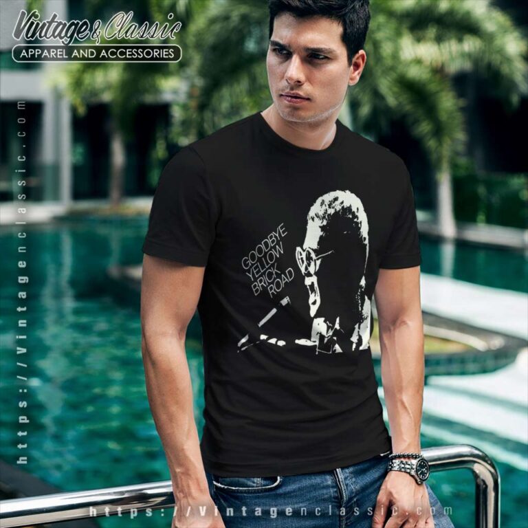 Elton John Shirt Goodbye Yellow Brick Road Cover T Shirt Elton John Shirt Goodbye Yellow Brick Road Cover T Shirt
