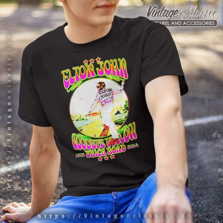 Elton John Shirt Goodbye Yellow Brick Road T Shirt Elton John Shirt Goodbye Yellow Brick Road T Shirt