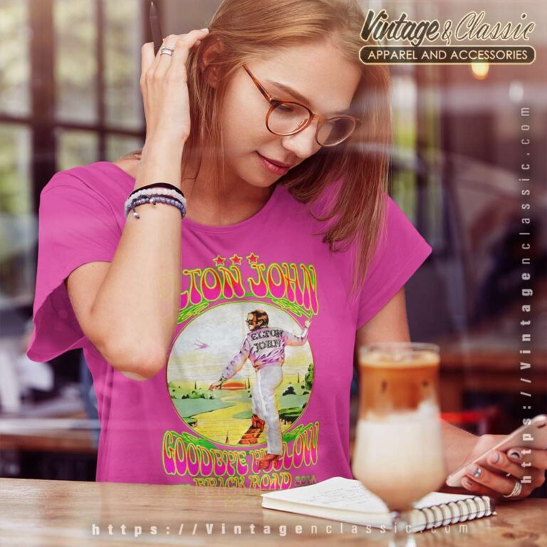 Elton John Shirt Goodbye Yellow Brick Road Women TShirt Elton John Shirt Goodbye Yellow Brick Road Women TShirt