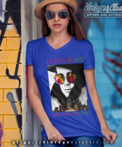 Elton John Shirt King Of New York 6 Elton John Shirt King Of New York V Neck TShirt