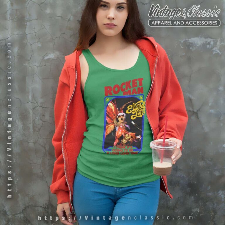Elton John Shirt Rocket Man Tank Top Racerback Elton John Shirt Rocket Man Tank Top Racerback