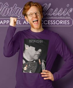 Elton John World Tour 1986 Shirt 6 Elton John World Tour 1986 Long Sleeve Tee