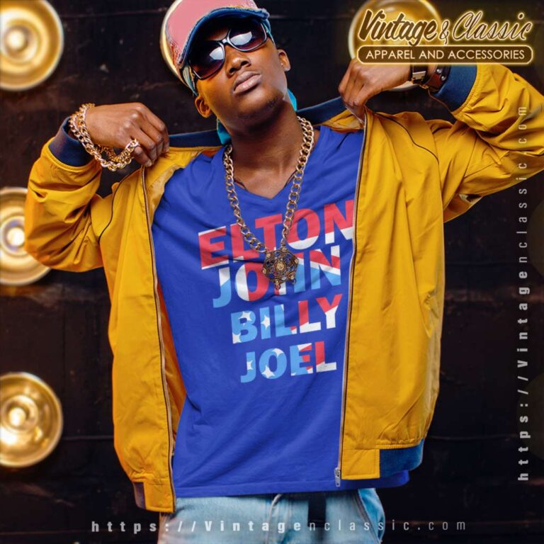 Elton John X Billy Joel V Neck TShirt Elton John X Billy Joel V Neck TShirt