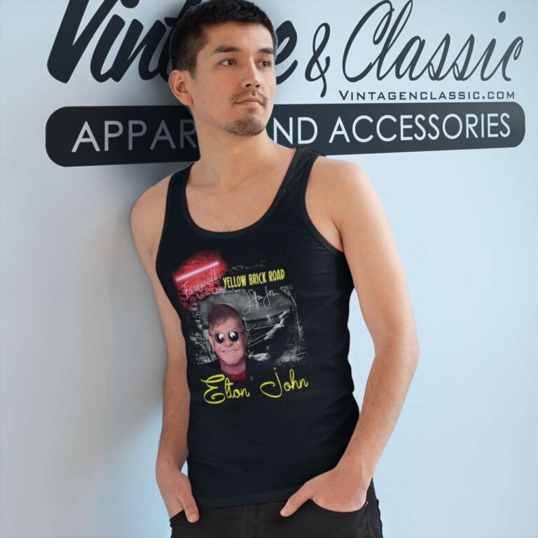 Elton John Yellow Brick Road Tank Top Racerback Elton John Yellow Brick Road Tank Top Racerback