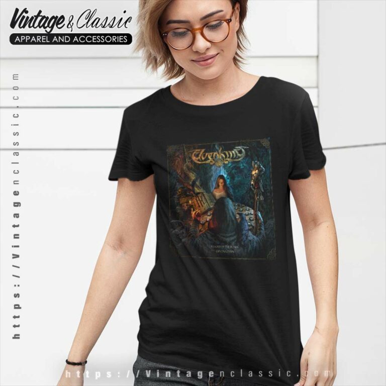 Elvenking Shirt Reader Of The Runes Divination Women TShirt Elvenking Shirt Reader Of The Runes Divination Women TShirt