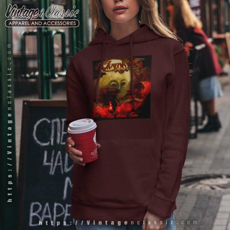 Elvenking Shirt Red Silent Tides Hoodie Elvenking Shirt Red Silent Tides Hoodie