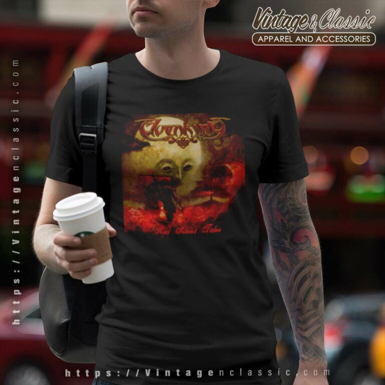 Elvenking Shirt Red Silent Tides T Shirt Elvenking Shirt Red Silent Tides T Shirt