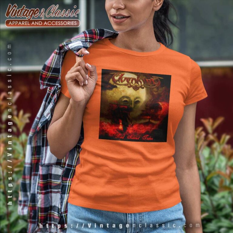 Elvenking Shirt Red Silent Tides Women TShirt Elvenking Shirt Red Silent Tides Women TShirt