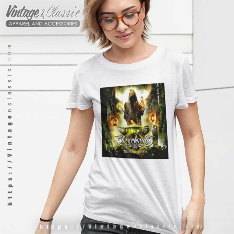 Elvenking Shirt The Pagan Manifesto Women TShirt Elvenking Shirt The Pagan Manifesto Women TShirt