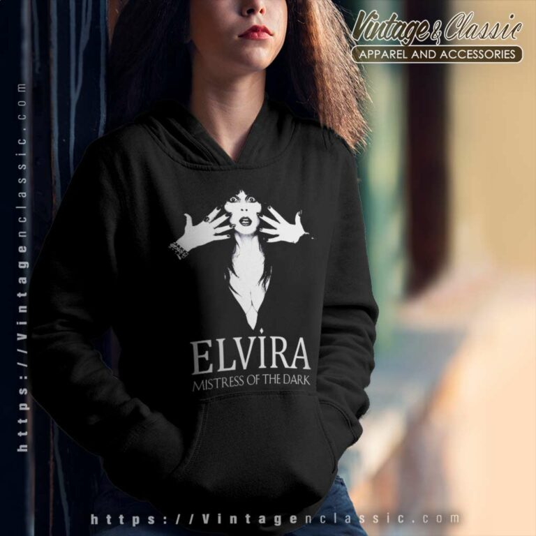 Elvira In The Dark Halloween Hoodie Elvira In The Dark Halloween Hoodie