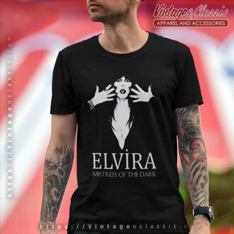 Elvira In The Dark Halloween T Shirt Elvira In The Dark Halloween T Shirt