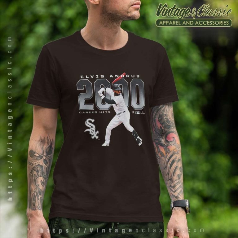Elvis Andrus Chicago White Sox 2000 Hits T Shirt Elvis Andrus Chicago White Sox 2000 Hits T Shirt