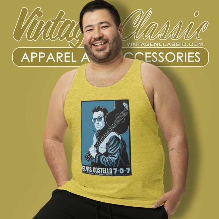 Elvis Costello Shirt The Imposters 2024 Tour Tank Top Racerback Elvis Costello Shirt The Imposters 2024 Tour Tank Top Racerback