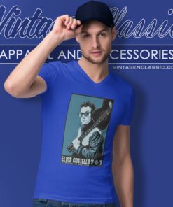 Elvis Costello Shirt The Imposters 2024 Tour V Neck TShirt