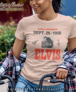 Elvis Presley 1956 Mississippi Concert Women TShirt