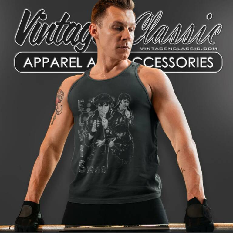 Elvis Presley 1968 Concert Tank Top Racerback Elvis Presley 1968 Concert Tank Top Racerback