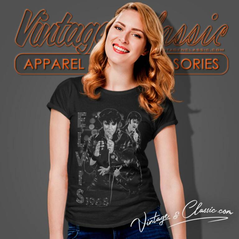 Elvis Presley 1968 Concert Women T Shirt Elvis Presley 1968 Concert Women T Shirt