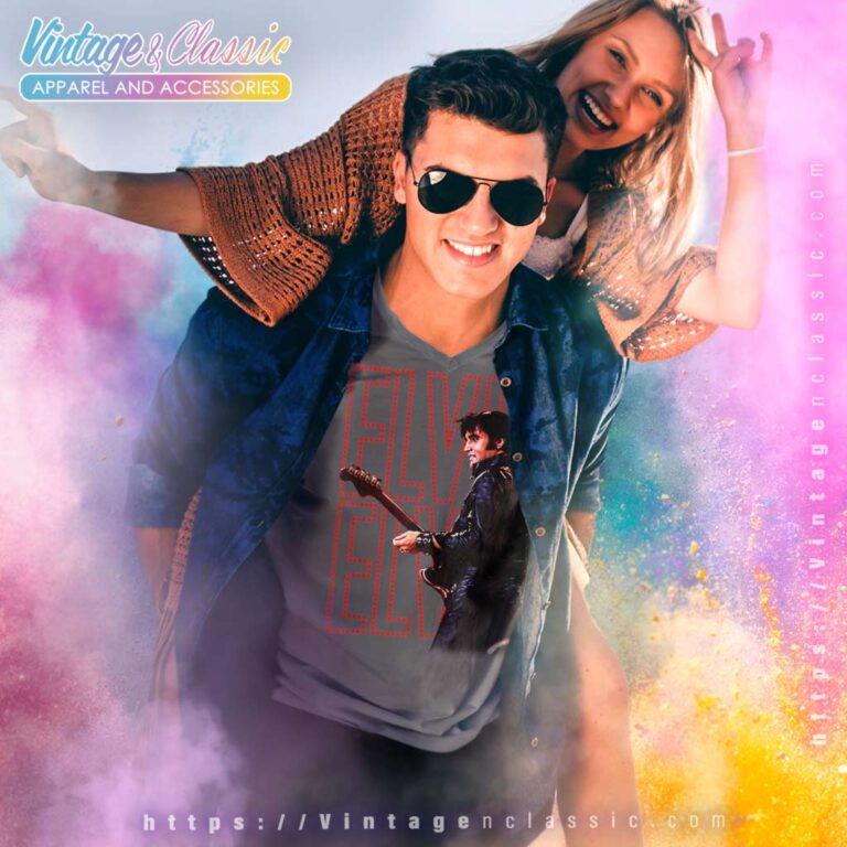 Elvis Presley 68 Comeback Special V Neck TShirt Elvis Presley 68 Comeback Special V Neck TShirt